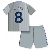 Everton Amadou Onana #8 Tredje Dräkt Barn 2023-24 Kortärmad (+ Korta byxor)